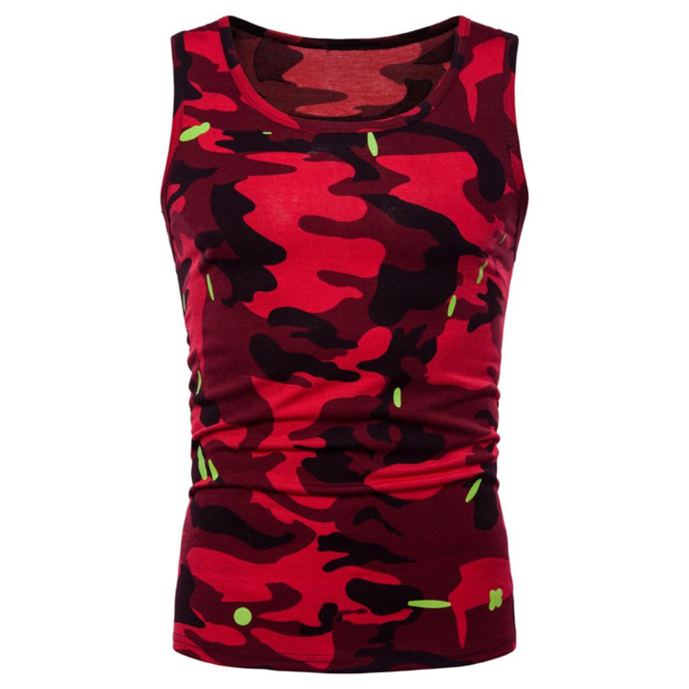 Camouflage Sleeveless Round Neck Men Spring Summer Vest Slim Fit Casual Top Free Shipping, Red
Camouflage Sleeveless Round Neck Men Spring Summer Vest Slim Fit Casual Top Free Shipping, Red