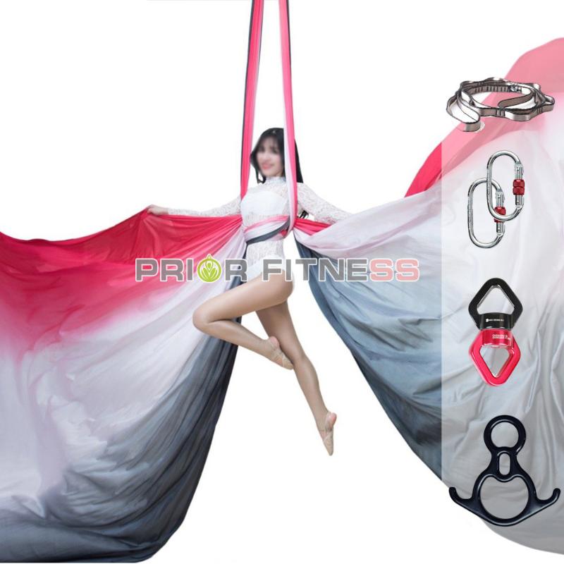 10Yards 9.2M Aerial Silk Set High Quality Gradational Colors Aerial Yoga Anti-gravity for yoga training for sporting, Red
10Yards 9.2M Aerial Silk Set High Quality Gradational Colors Aerial Yoga Anti-gravity for yoga training for sporting, Red