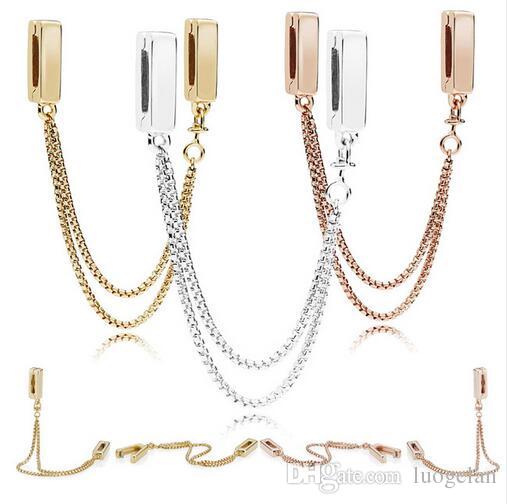 2018 Autumn 925 Silver Jewelry Reflections Floating Chains Safety Chain Charm Beads Fits Pandora Bracelets Necklace For Women Jewelry
2018 Autumn 925 Silver Jewelry Reflections Floating Chains Safety Chain Charm Beads Fits Pandora Bracelets Necklace For Women Jewelry