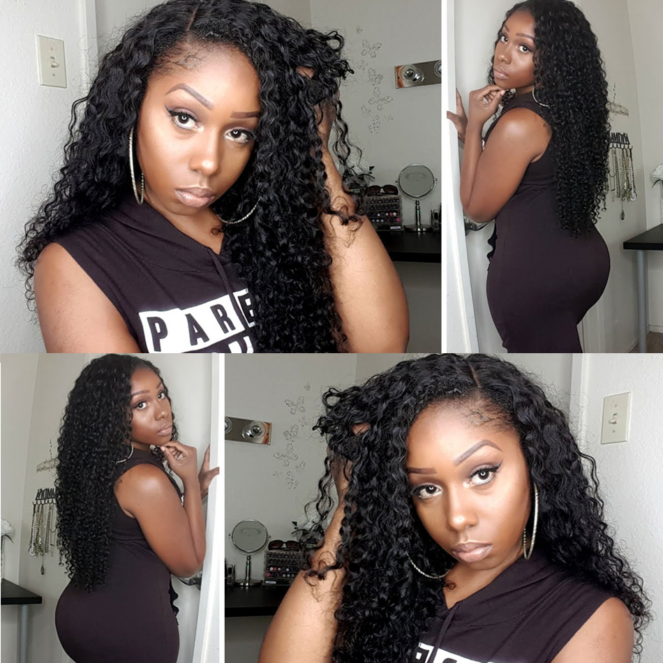 Curly Human Hair Wigs Pre Plucked With Baby Hair Remy Peruvian Wigs For Black Women 13x4 Glueless 150 Lace Front Human Hair Wig