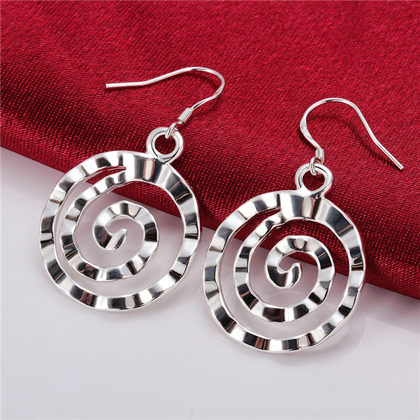 High grade 925 sterling silver Round thread bracelet earrings piece jewelry sets DFMSS434 brand new Factory direct sale wedding 925 silver