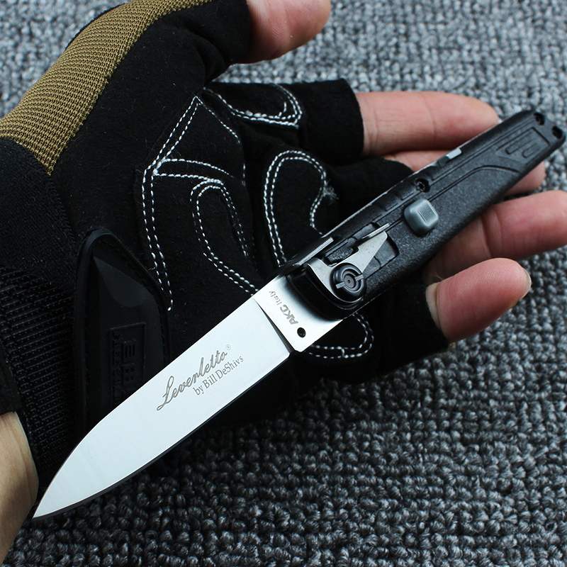 Newest 2018 Italian Mafia Side Jump Single Automatic Knife FRN reinforced nylon fiber Handle camping knife
Newest 2018 Italian Mafia Side Jump Single Automatic Knife FRN reinforced nylon fiber Handle camping knife