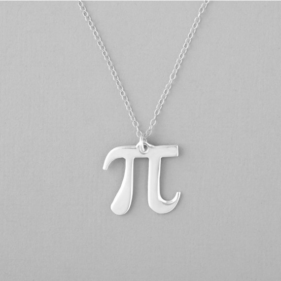 30PCS Math Pi 3.14 Symbol Number Necklace Science Teacher Student Geometry Initial Letter Digital Pai Infinite Infinity Necklaces