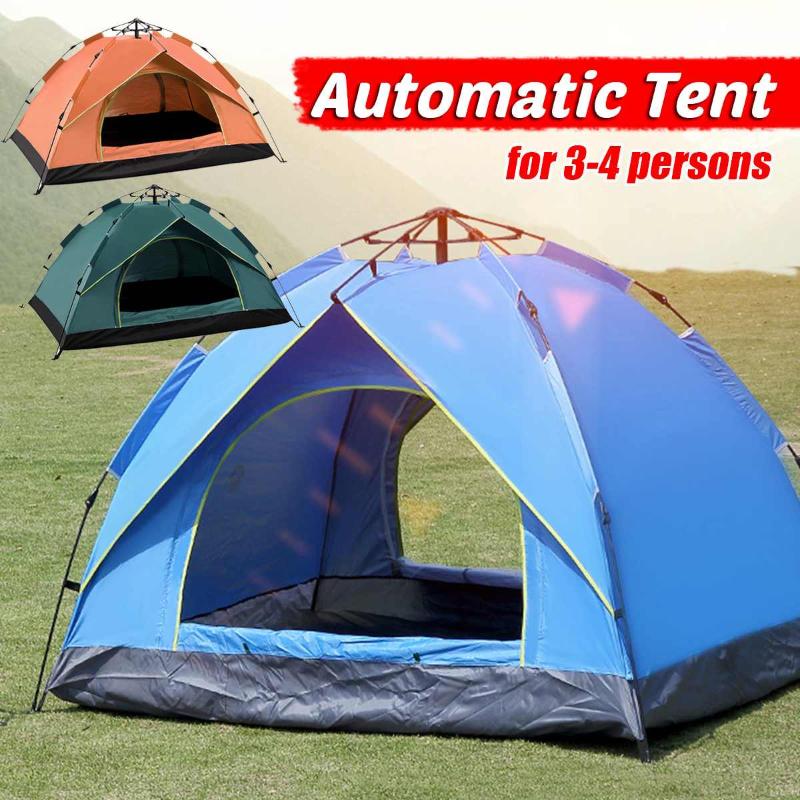 Automatic Camping Tent for 3-4 Persons Outdoor Quick Open 210D Oxford Cloth UV Protection Waterproof
Automatic Camping Tent for 3-4 Persons Outdoor Quick Open 210D Oxford Cloth UV Protection Waterproof