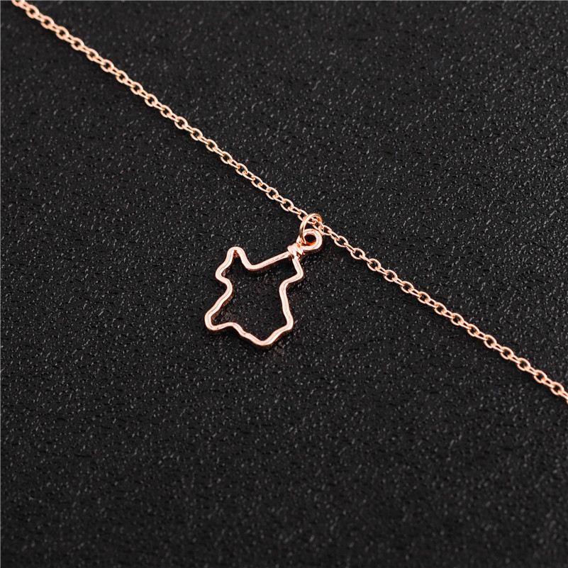 30PCS Small State of Texas Map Bracelet Simple Hollow Outline Texan American USA Hometown TX State Charm Chain Bracelets for Women