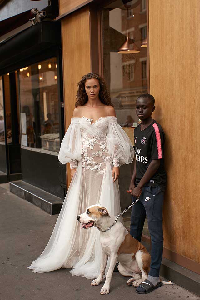 Liz Martinez 2020 Wedding Dresses Off The Shoulder Long Sleeve Beach Boho A Line Lace Appliqued Bridal Gowns Vestido De Novia