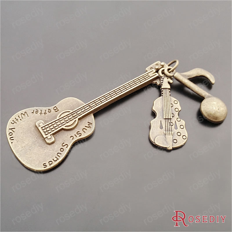 Wholesale Max Height 63mm Antique Bronze Guitar and notes Zinc Alloy Charms Pendants Sets Diy Jewelry Findings 10 Sets(JM7649
Wholesale Max Height 63mm Antique Bronze Guitar and notes Zinc Alloy Charms Pendants Sets Diy Jewelry Findings 10 Sets(JM7649