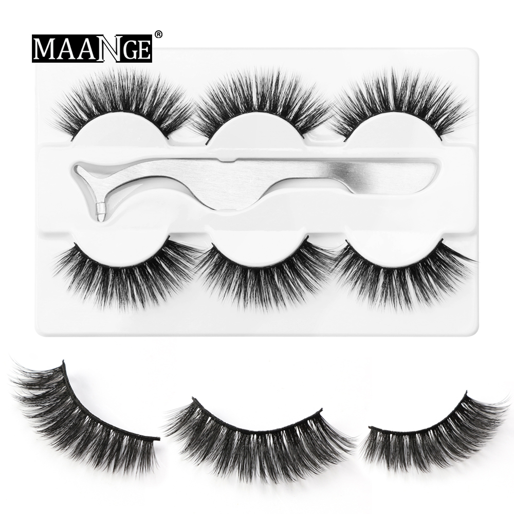 Faux 3D Mink Hair False Eyelashes 100% Cruelty free lashes Natural Thick Long Eye Lashes Makeup Beauty Extension Tools