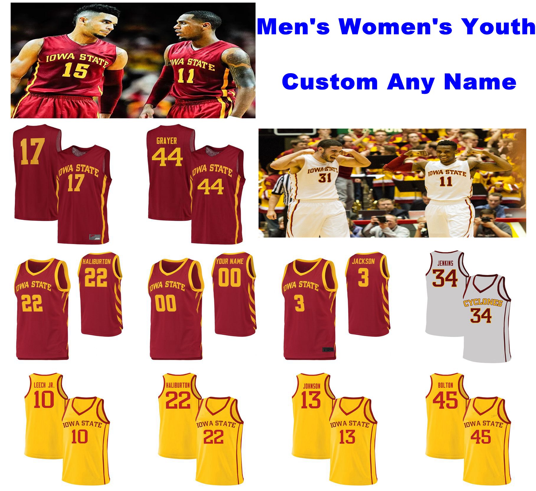 NCAA Iowa State Cyclones Jerseys Nate Schuster Jersey Terrence Lewis Eric Steyer Tyrese Haliburton College Basketball Jerseys Mens Custom, Black
NCAA Iowa State Cyclones Jerseys Nate Schuster Jersey Terrence Lewis Eric Steyer Tyrese Haliburton College Basketball Jerseys Mens Custom, Black