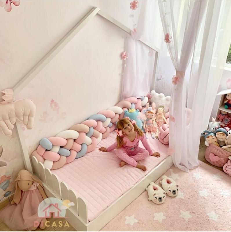 INS Bed Fence Woven Long Knotted Ball Kont Ball Children's Anti-Collision Strip Cushion Pillow baby bed bumper for baby decor, Red
INS Bed Fence Woven Long Knotted Ball Kont Ball Children's Anti-Collision Strip Cushion Pillow baby bed bumper for baby decor, Red