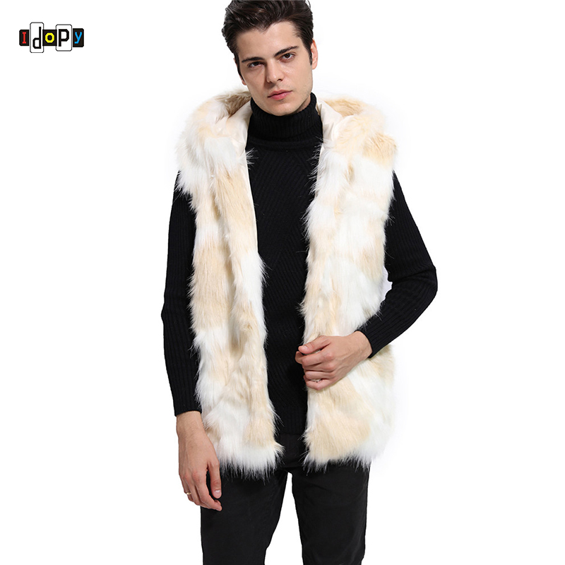 Idopy Men`s Faux Fur Hoodie Warm Thermal Winter Sleeveless Jacket Coat Vest Waistcoat For Man and Women, Champagne
Idopy Men`s Faux Fur Hoodie Warm Thermal Winter Sleeveless Jacket Coat Vest Waistcoat For Man and Women, Champagne