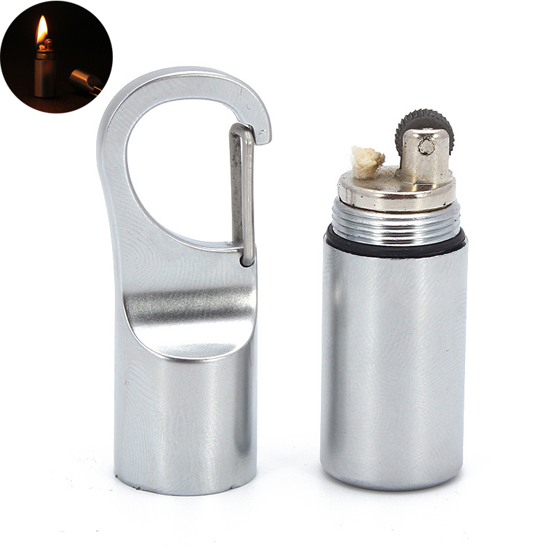 Mini Compact Kerosene Lighter Keychain Windproof Gasoline Refillable Hang Buckle Inflated Lighter Outdoor Tools
Mini Compact Kerosene Lighter Keychain Windproof Gasoline Refillable Hang Buckle Inflated Lighter Outdoor Tools