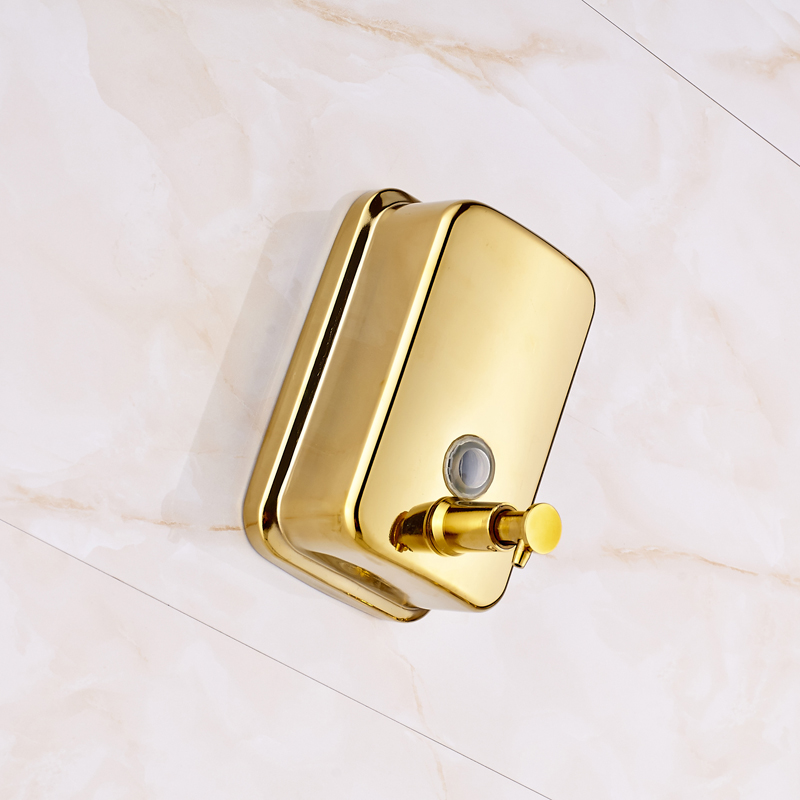 Bathroom Liquid Soap Dispenser Box Wall Mounted Stainless Steel 500ml Soap Dispenser Pump1646066