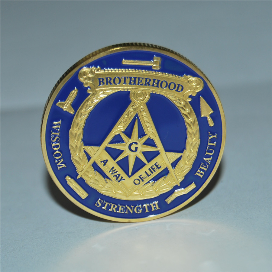 BROTHERHOOD Masonic Freemason coins Art collectibles freemasonry coin, freemasonry symbols Challenge coins, free shipping
BROTHERHOOD Masonic Freemason coins Art collectibles freemasonry coin, freemasonry symbols Challenge coins, free shipping