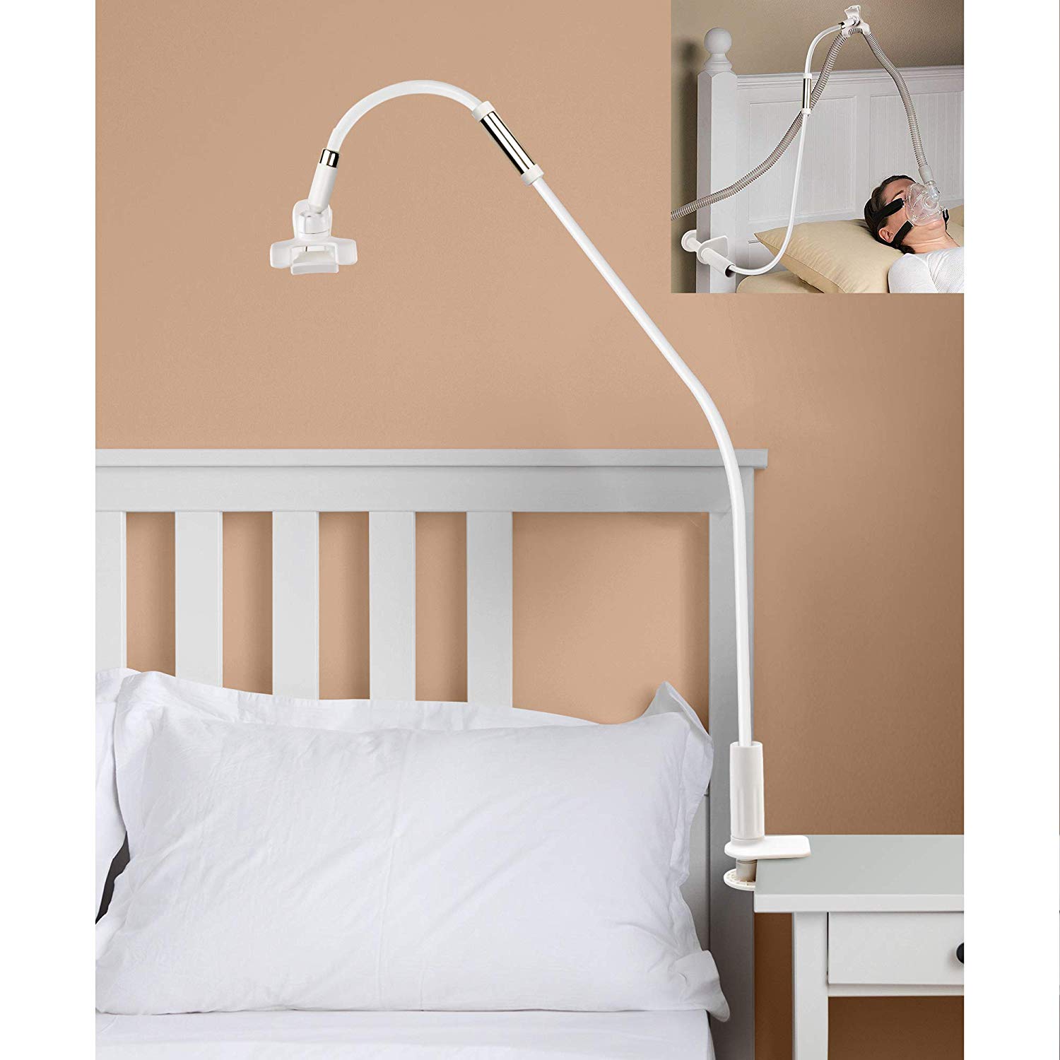 Moyeah CPAP Hose Holder Hanger for Preventing Tube Leakage and Adjustable and Sturdy Ventilator Accessories
Moyeah CPAP Hose Holder Hanger for Preventing Tube Leakage and Adjustable and Sturdy Ventilator Accessories
