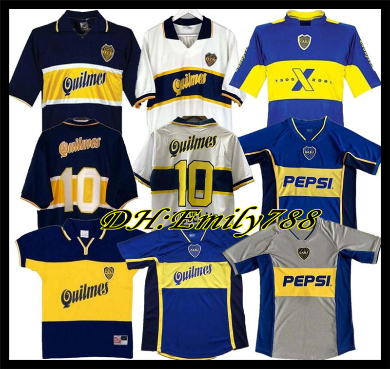 97 98 Boca Juniors Retro Soccer Jersey Maradona ROMAN Caniggia 1997 96 2002 03 PALERMO Football Shirts Maillot Camiseta de Futbol 2005 2001, 98/99
97 98 Boca Juniors Retro Soccer Jersey Maradona ROMAN Caniggia 1997 96 2002 03 PALERMO Football Shirts Maillot Camiseta de Futbol 2005 2001, 98/99