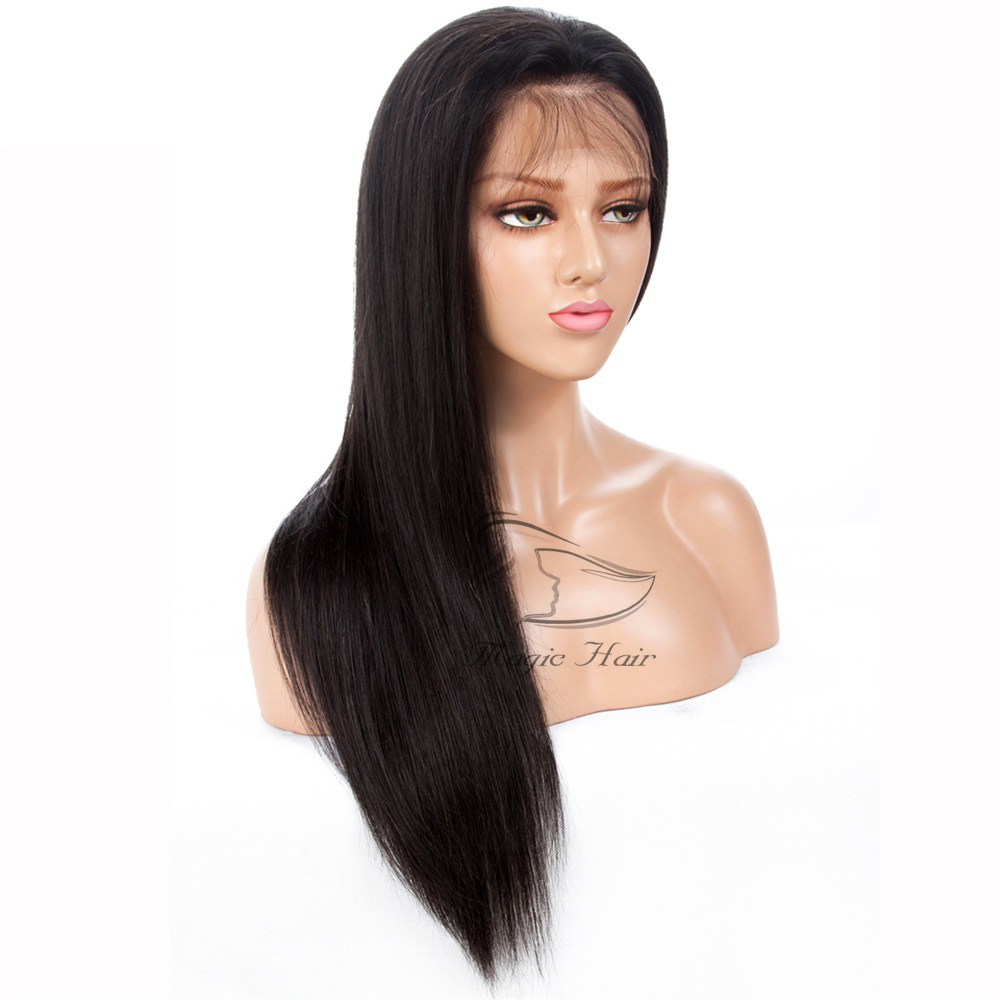 4*4 Lace Closure Human Hair Wigs Brazilian Lace Front Human Hair Wigs For Black Women Remy Straight 130% 4x4 Closure Wig