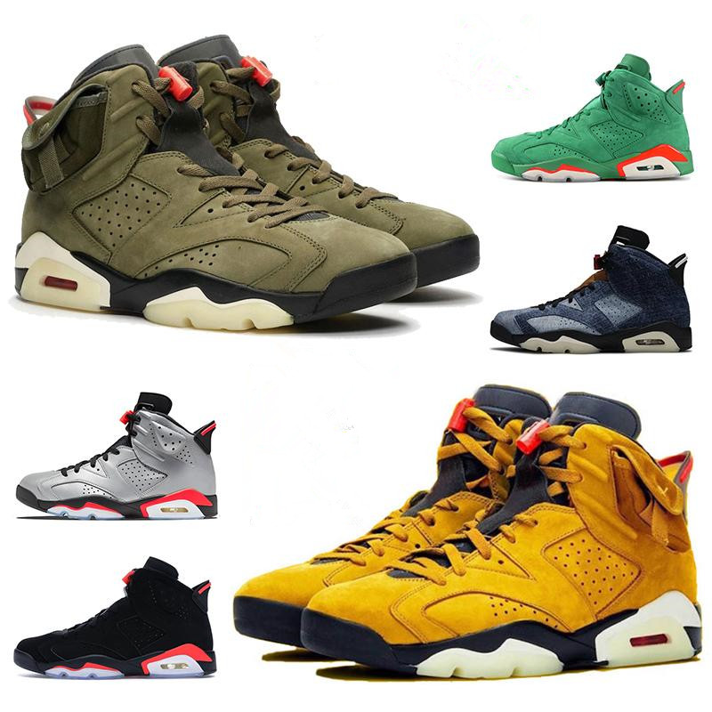 Travis scotts cactus jack Olive Green 6 6s Mens Basketball Shoes Hare GATORADE 3M Reflective Infrared Jumpman Trainers Sneakers
Travis scotts cactus jack Olive Green 6 6s Mens Basketball Shoes Hare GATORADE 3M Reflective Infrared Jumpman Trainers Sneakers