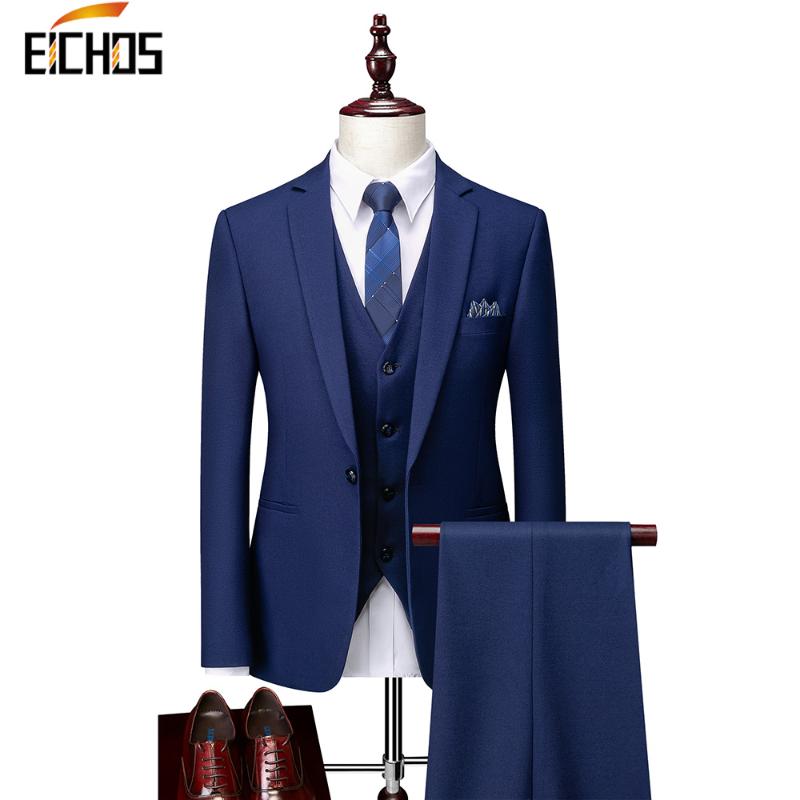 EICHOS Formal Business Suits Men 2020 Gentleman Suits Smart Casual With Pants for Men 3 Pieces Suit Wedding Groom Wear, Blue
EICHOS Formal Business Suits Men 2020 Gentleman Suits Smart Casual With Pants for Men 3 Pieces Suit Wedding Groom Wear, Blue