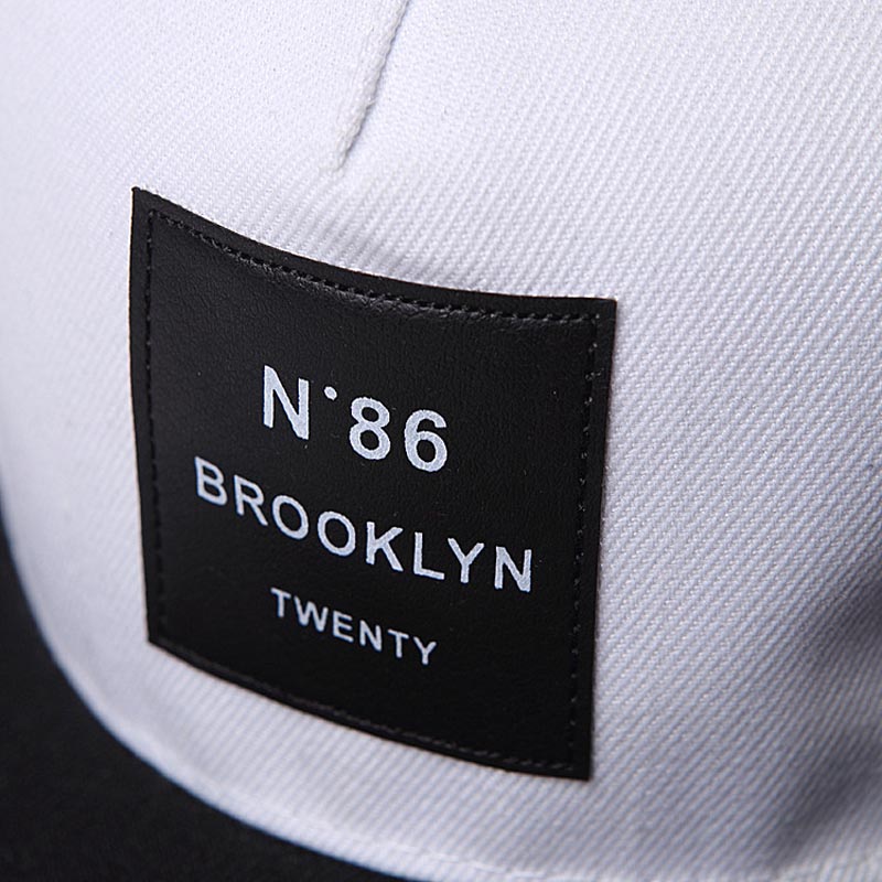 Ball Caps BROOKLYN Letters Solid Color Patch Baseball Cap Hip Hop Caps Leather Sun Hat Snapback Hats