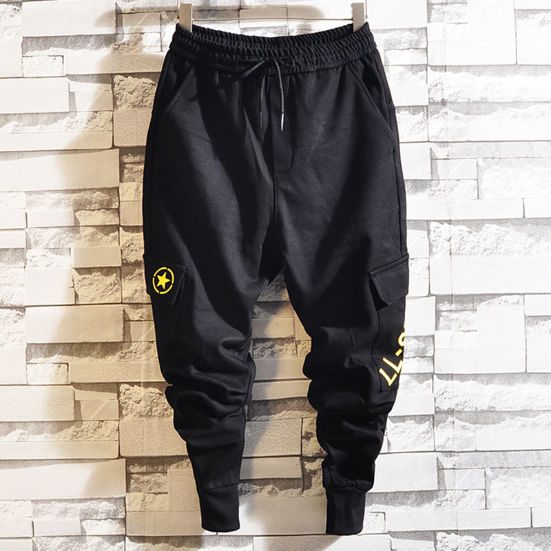 Pockets Pencil Pants Men's Hip Hop Patchwork Cargo Sweatpants Joggers Trousers Male Fashion Full Length Black Harem Pants
Pockets Pencil Pants Men's Hip Hop Patchwork Cargo Sweatpants Joggers Trousers Male Fashion Full Length Black Harem Pants