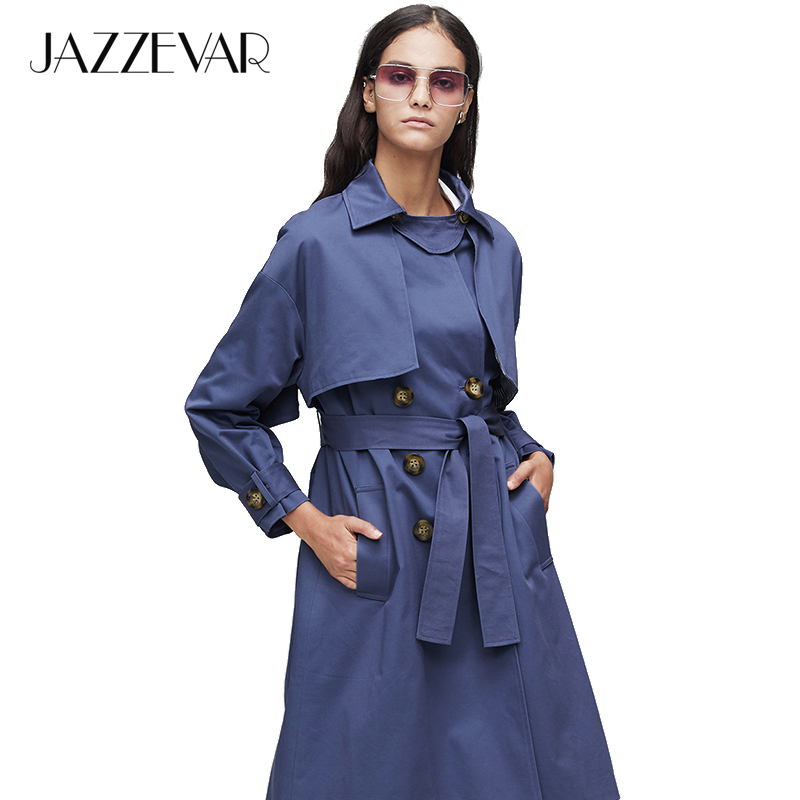 JAZZEVAR 2019 New arrival autumn khaki trench coat women casual long outerwear high quality cotton with belt fashion women9009-1, Khaki lts01
JAZZEVAR 2019 New arrival autumn khaki trench coat women casual long outerwear high quality cotton with belt fashion women9009-1, Khaki lts01