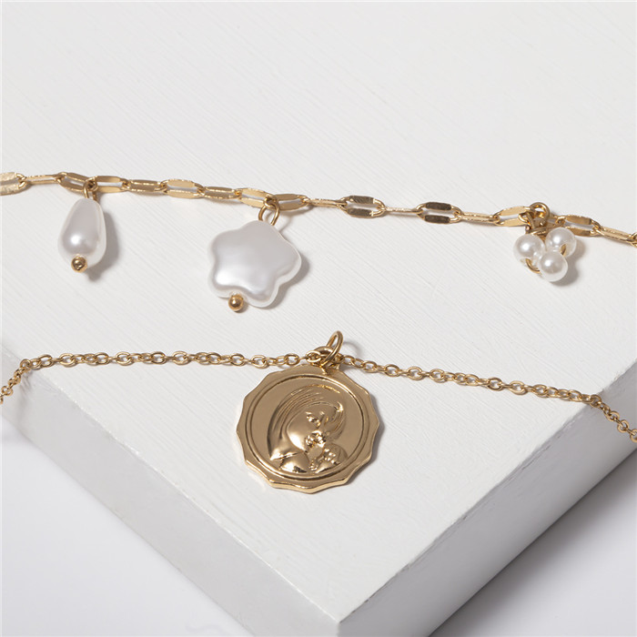Fashion-e pendant necklace Hip Individuality multilayer Pendants for Women Birthday New Year Gift Drop Shipping