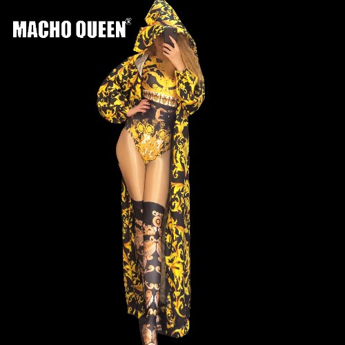 Drag Queen Costumes Baroque Print Bodysuit Jumpsuit Celebrity Hood Cape Red Carpet Runway Performance Party Celebrity Clothing, 1808301991bodysuit
Drag Queen Costumes Baroque Print Bodysuit Jumpsuit Celebrity Hood Cape Red Carpet Runway Performance Party Celebrity Clothing, 1808301991bodysuit