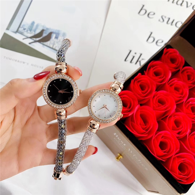 Popular Fashion Brand Women Girl Colorful crystals Bracelet style Metal steel band quartz wrist watch Di 10, Slivery;brown
Popular Fashion Brand Women Girl Colorful crystals Bracelet style Metal steel band quartz wrist watch Di 10, Slivery;brown
