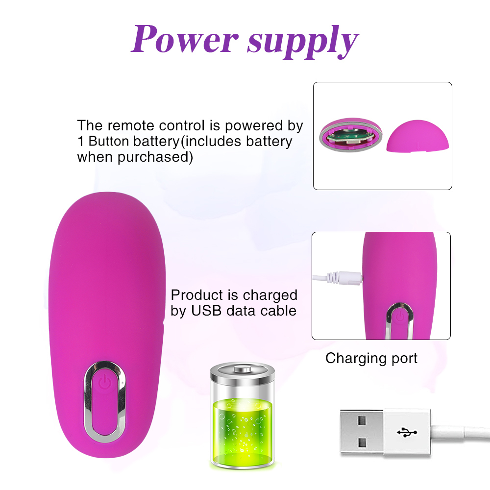 Portable Clitoral Stimulator Invisible Quiet Panty Vibrator Wireless Remote Control Vibrating Egg Sex-toys for Women Masturbator Y191219