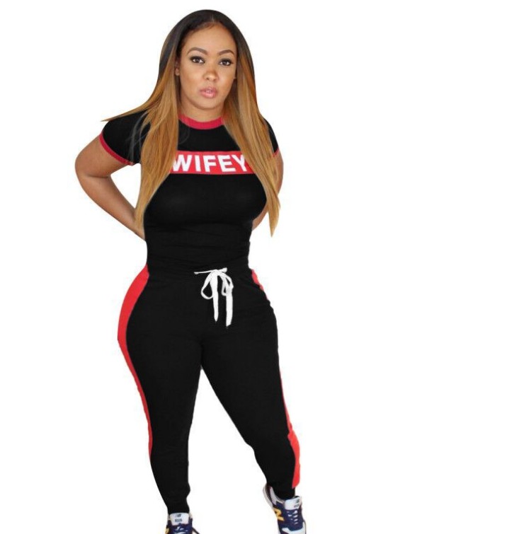 Casual Womens Two Piece Pants Letter Short Sleeve Tops T Shirts And Skinny pant Women Casual Sexy Suit, Blue
Casual Womens Two Piece Pants Letter Short Sleeve Tops T Shirts And Skinny pant Women Casual Sexy Suit, Blue