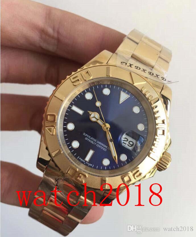 4 Style Luxury Watches 16628 18K Yellow Gold Stainless Steel Bracelet 40mm Automatic Fashion Men's Watch Wristwatch