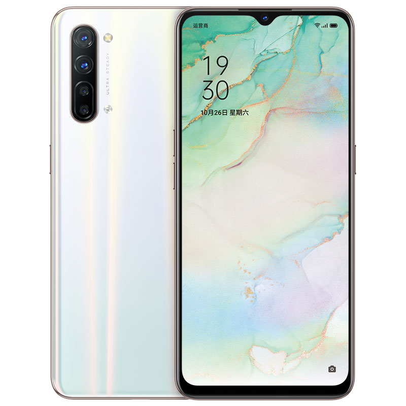 

Original Oppo Reno 3 5G Mobile Phone 8GB RAM 128GB ROM MTK Dimensity 1000L Octa Core 64.0MP AF NFC Android 6.4" AMOLED Full Screen Fingerprint ID Face Smart Cell Phone