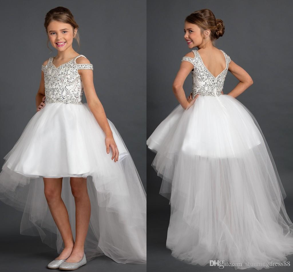 Bling Girls Pageant Dresses With Sleeves A line Sparkly Beaded Crystal Tulle Kids Flower Girls Dresses Hi Low Formal Party Dresses, Pink
Bling Girls Pageant Dresses With Sleeves A line Sparkly Beaded Crystal Tulle Kids Flower Girls Dresses Hi Low Formal Party Dresses, Pink