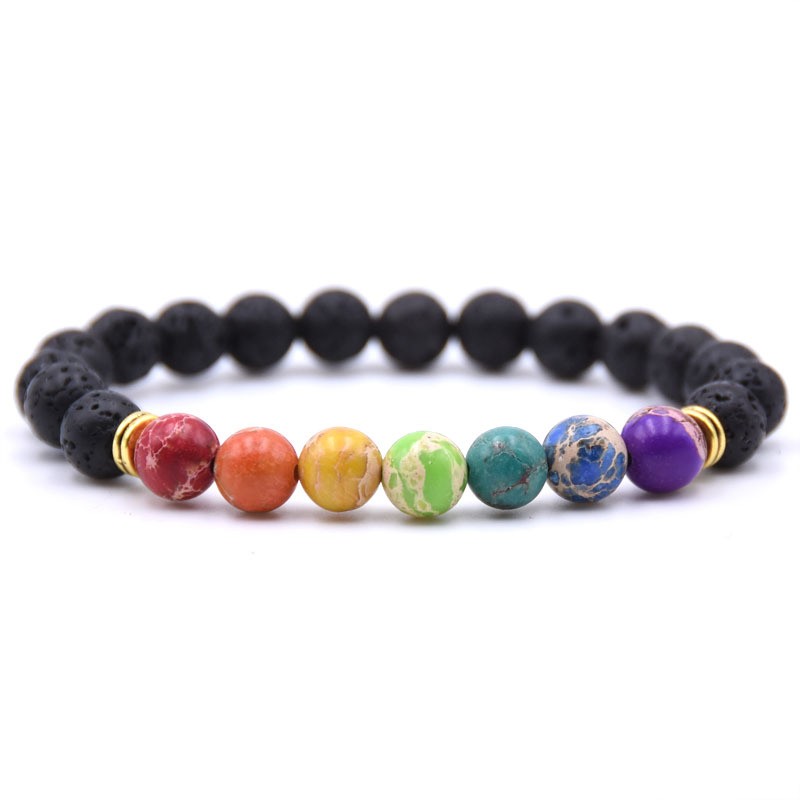 Seven Gems Men and Women Bracelets Adjustable Popular 2019 New Jewelry Essential Oil Diffusion Yoga