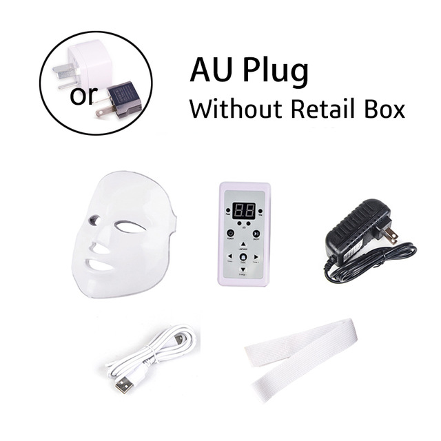 7 Colors Led Facial Mask Beauty Skin Care Rejuvenation Face Beauty Therapy Equipment For Free Shipping