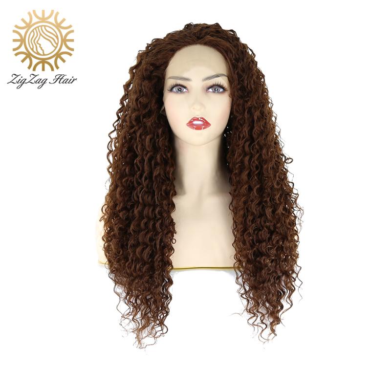 ZigZag Dark Brown Curly Wigs Synthetic Lace Front Wig for Black Women Heat Resistant Fiber Glueless Free Part Long Hair Curly
ZigZag Dark Brown Curly Wigs Synthetic Lace Front Wig for Black Women Heat Resistant Fiber Glueless Free Part Long Hair Curly