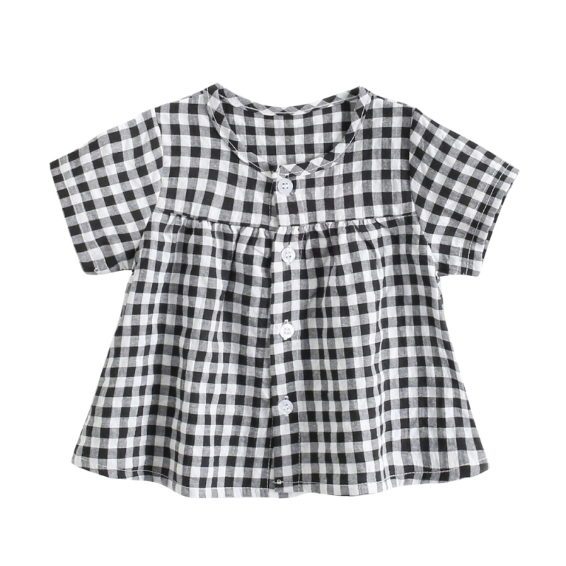 Cotton Summer Infant Baby Girl Newborn Cotton Plaid Outfit Set Girls Button Top+Shorts, Black
Cotton Summer Infant Baby Girl Newborn Cotton Plaid Outfit Set Girls Button Top+Shorts, Black
