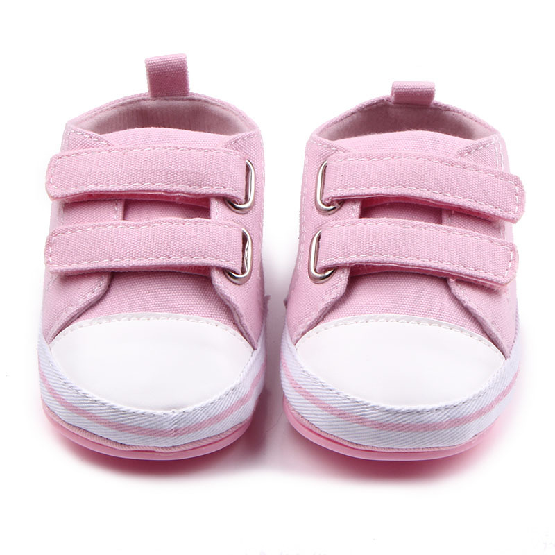 Canvas Baby Shoes Newborn Boys Girls First Walkers Infant Toddler Soft Bottom Anti-slip Prewalker Sneakers, Pink
Canvas Baby Shoes Newborn Boys Girls First Walkers Infant Toddler Soft Bottom Anti-slip Prewalker Sneakers, Pink