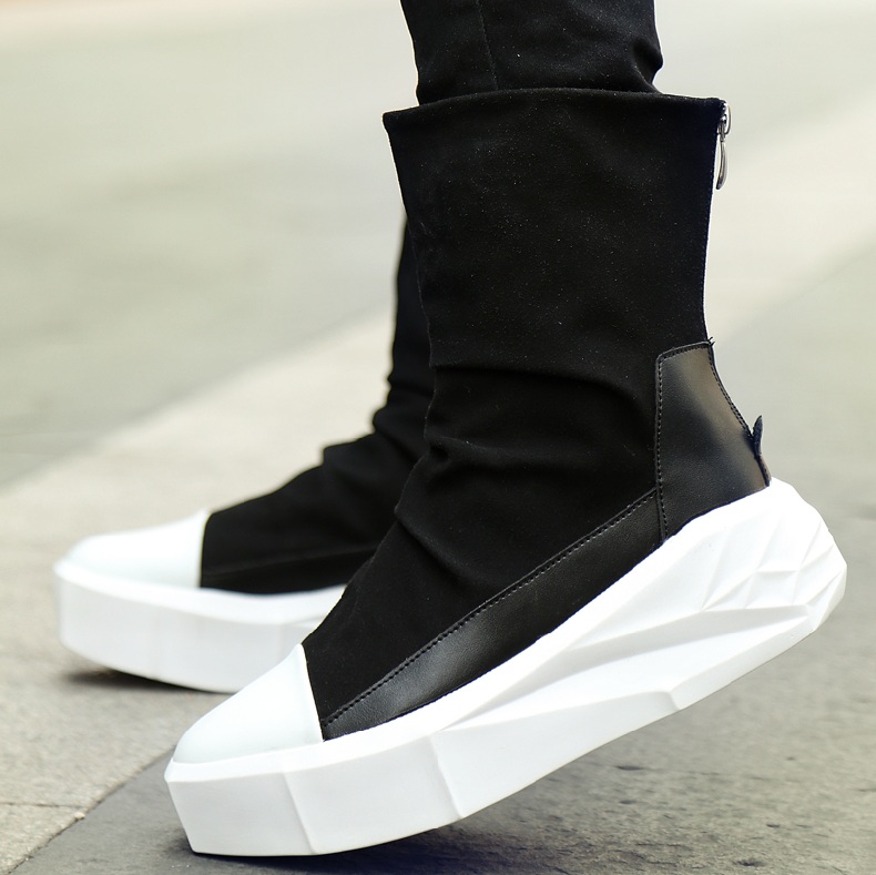 szsgcn414 Men 8cm Height Increasing Platform Boots Back Zip Leather Shoes Male Mixed Colors Y3 High Top Black White Men's Boots
szsgcn414 Men 8cm Height Increasing Platform Boots Back Zip Leather Shoes Male Mixed Colors Y3 High Top Black White Men's Boots