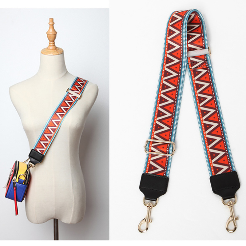Strap U Shoulder Strap for Bags Canvas Weave Wide Strap Bag Fashion Handbag Crossbody Bag Straps Replacement Belt Accessories CJ191217