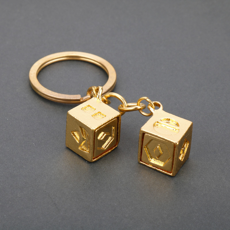 dongsheng Lucky DKeychain Pendant Key Chain for Women Men Fans Car Keyring Jewelry-50