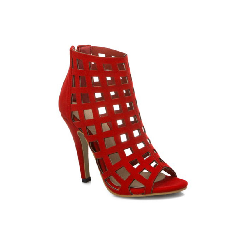Sexy Ultra High Heel Back Zipper Hollow Peep Toe Fish Mouth Cool Boots Plus Size 44 45 46 47 48 49 50 Ankle Boots for Women, Black
Sexy Ultra High Heel Back Zipper Hollow Peep Toe Fish Mouth Cool Boots Plus Size 44 45 46 47 48 49 50 Ankle Boots for Women, Black