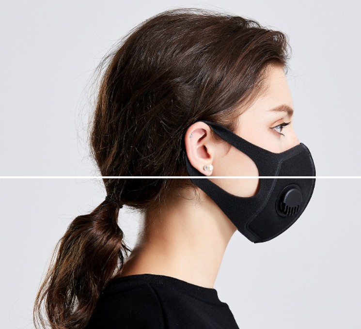 Face Mask Dust Mask Anti Pollution Masks PM2.5 Activated Carbon Filter Insert Can Be Washed