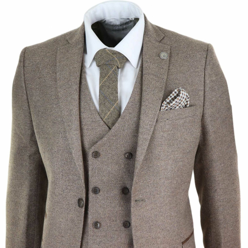 Men's Suits & Blazers 2021 Oak Brown Mens Wool 3 Piece Suit Double Breasted Waistcoat Tweed Peaky Blinders 1920s Costume Homme, Blue
Men's Suits & Blazers 2021 Oak Brown Mens Wool 3 Piece Suit Double Breasted Waistcoat Tweed Peaky Blinders 1920s Costume Homme, Blue