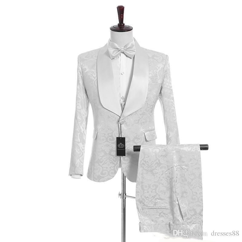 Jacket+Pants+Vest+Tie) Custom Shawl Lapel Handsome White Groom Tuxedos Groomsmen Best Man Suit Mens Wedding Suits Bride groom W002, Remark color in order from color chart
Jacket+Pants+Vest+Tie) Custom Shawl Lapel Handsome White Groom Tuxedos Groomsmen Best Man Suit Mens Wedding Suits Bride groom W002, Remark color in order from color chart