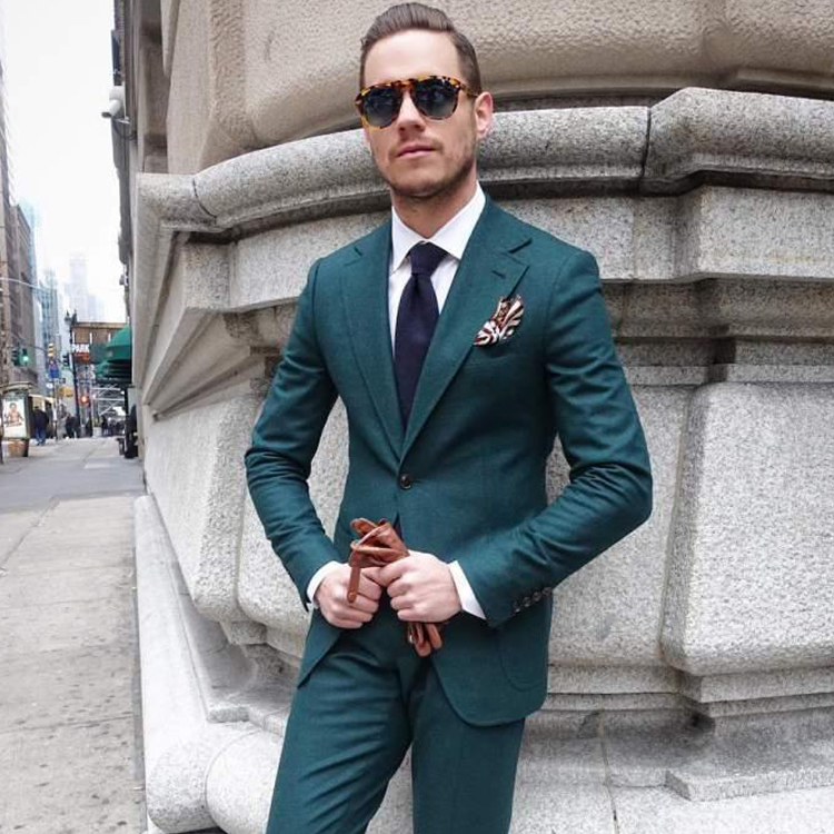New Arrival Wedding Tuxedos Classic Fit 2 Pieces One Button Men Suits Formal Groom Wear Clothing