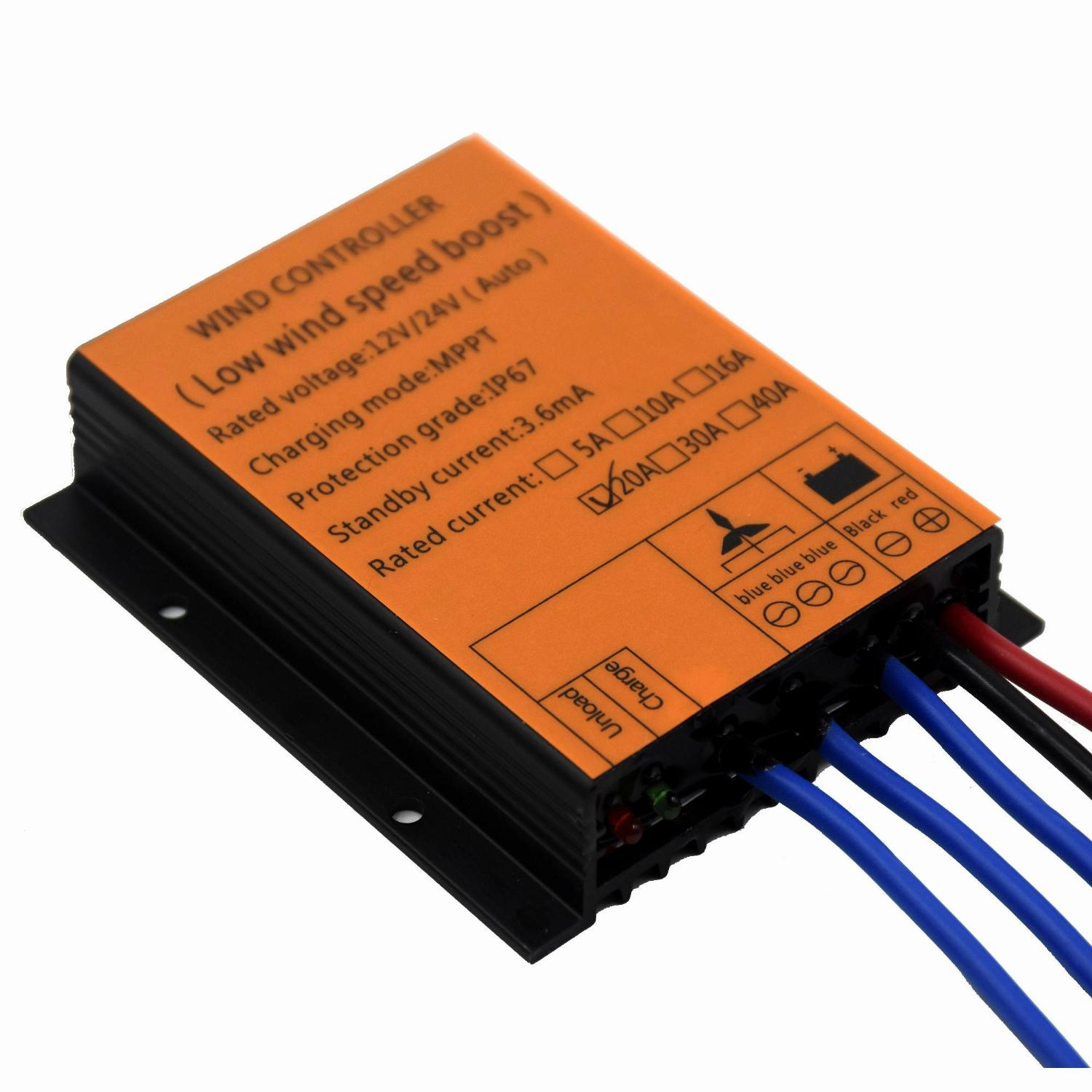 MPPT/BOOST 120W~720W 10A/16A/20A/30A wind charge controller for wind turbine generator, 12V/24V self-adaptive, water proof