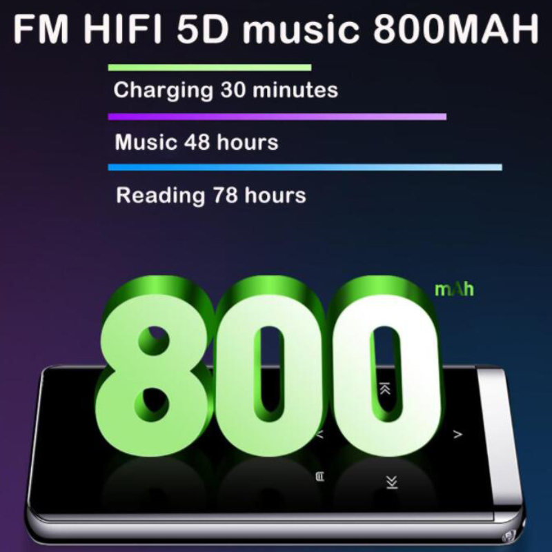 MP3 Player 8GB 16GB 32GB MP3 Player With Bluetooth Gift 28 Different Language Portable HiFi Looseless Found Ebook Screen Tou272V