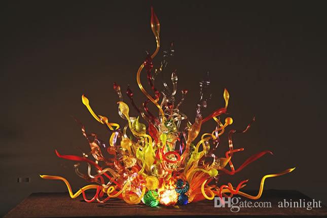 Customized Decorative Glass Sculpture Floor Lamps Lobby Decoratived Delicate Standing Art Fantastic Decor Murano